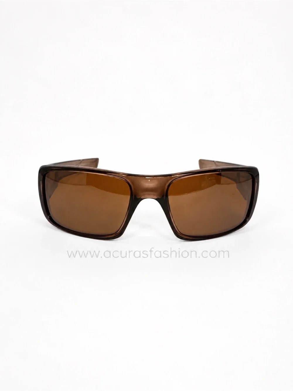 Oakley Brown Transparent Frame Sunglasses with Brown Lenses
